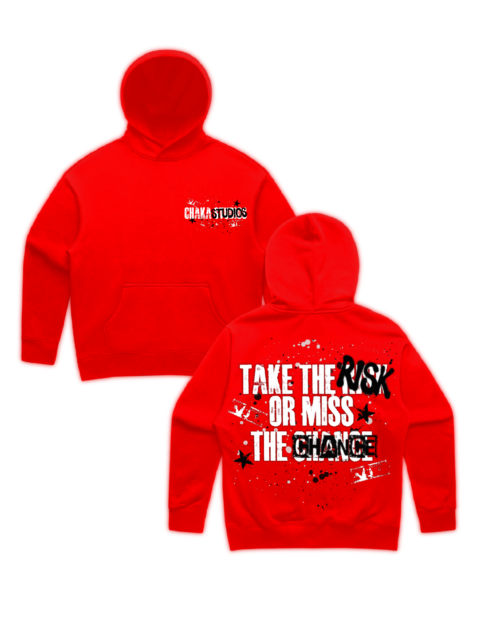 Chaka Risk Taking Hoodie (Red)
